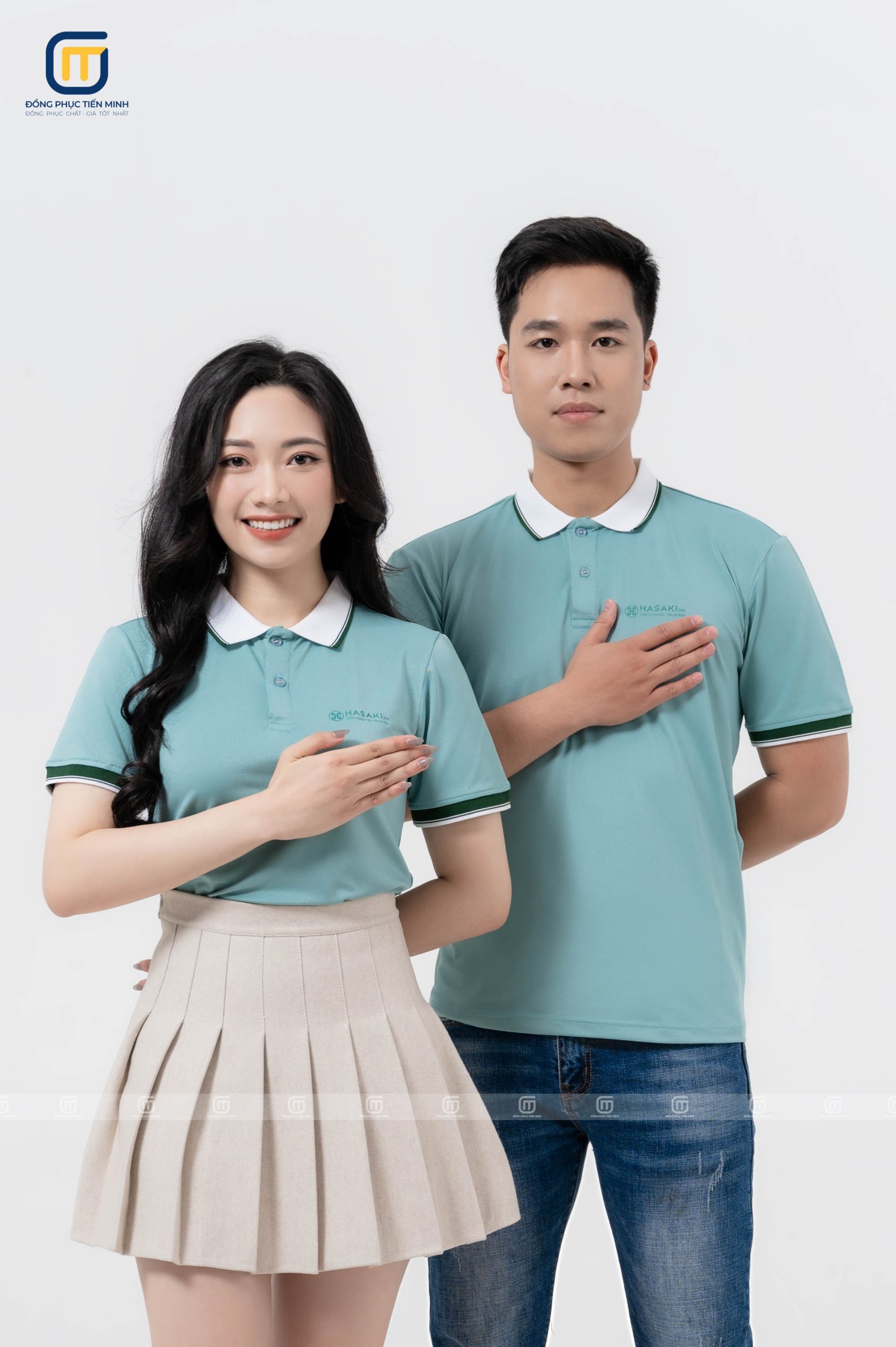 Mẫu áo Hasaki chất vải Lacoste 4 chiều.