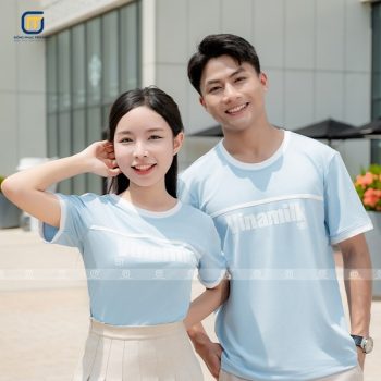 Áo phông đồng phục cổ tròn Vinamilk
