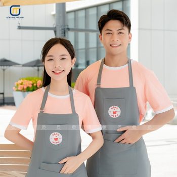 Combo áo thun và tạp dề đồng phục thương hiệu Bánh Ngon