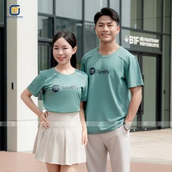 Áo phông đồng phục cổ tròn Sportify