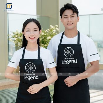 Combo áo thun và tạp dề đồng phục thương hiệu Trung Nguyên Legend