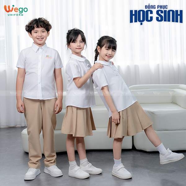 Chân váy xếp ly đồng phục học sinh màu 157