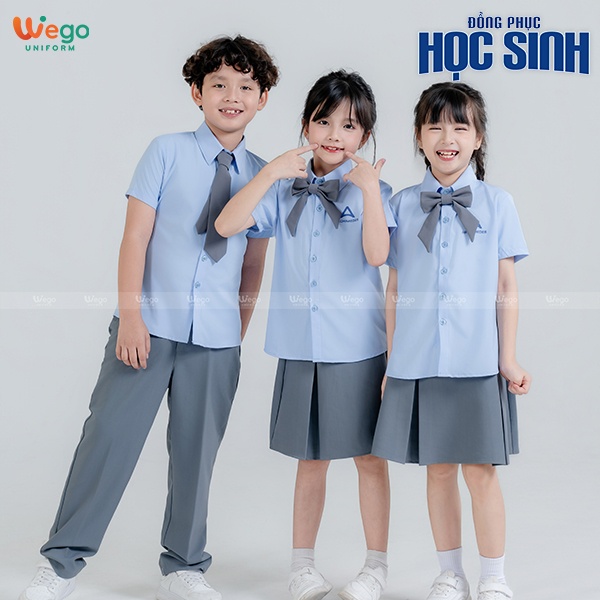 Quần âu đồng phục học sinh màu xám