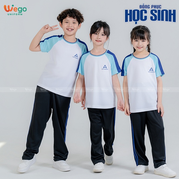 Quần thể dục đồng phục học sinh màu đen