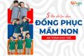 5 tiêu chí lựa chọn đồng phục mầm non an toàn cho trẻ